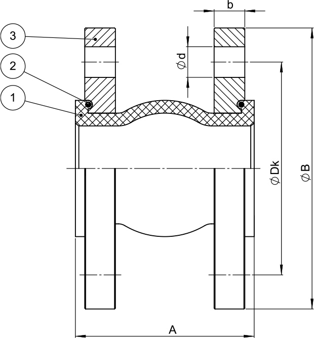 Rubber Flexible Joints Rubber Flexible Joint Flanged PN16