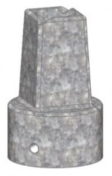 Square Cap for Stem for Ball Valve KP - ISO DN200